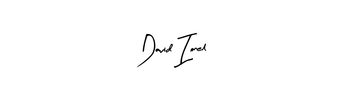 Design your own signature with our free online signature maker. With this signature software, you can create a handwritten (Arty Signature) signature for name David Ionel. David Ionel signature style 8 images and pictures png