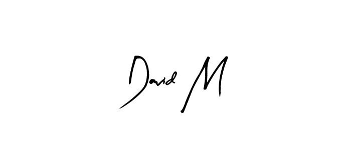 Make a beautiful signature design for name David M. With this signature (Arty Signature) style, you can create a handwritten signature for free. David M signature style 8 images and pictures png