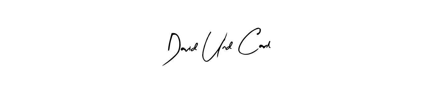 How to make David Und Carl name signature. Use Arty Signature style for creating short signs online. This is the latest handwritten sign. David Und Carl signature style 8 images and pictures png
