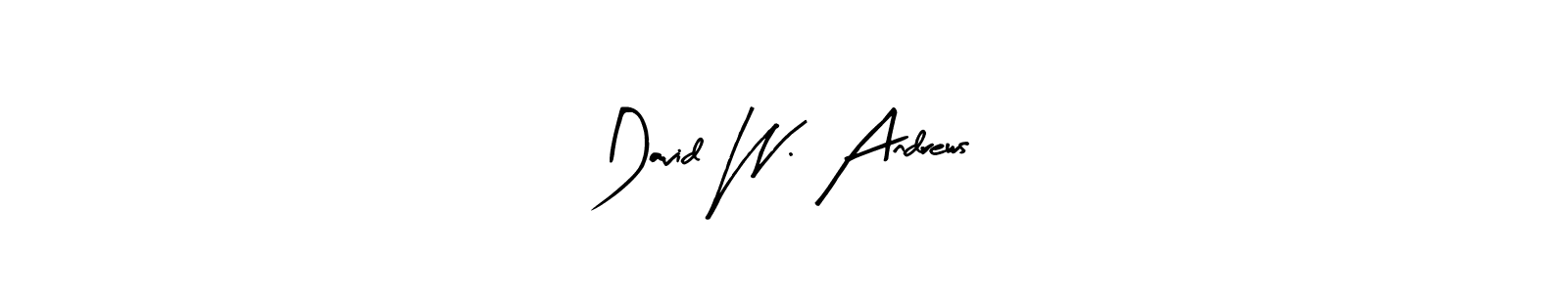 Use a signature maker to create a handwritten signature online. With this signature software, you can design (Arty Signature) your own signature for name David W. Andrews. David W. Andrews signature style 8 images and pictures png