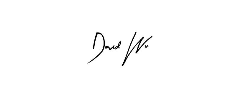 Create a beautiful signature design for name David Wu. With this signature (Arty Signature) fonts, you can make a handwritten signature for free. David Wu signature style 8 images and pictures png