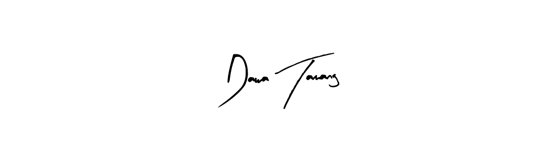 Use a signature maker to create a handwritten signature online. With this signature software, you can design (Arty Signature) your own signature for name Dawa Tamang. Dawa Tamang signature style 8 images and pictures png