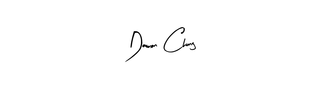Also You can easily find your signature by using the search form. We will create Dawon Chung name handwritten signature images for you free of cost using Arty Signature sign style. Dawon Chung signature style 8 images and pictures png