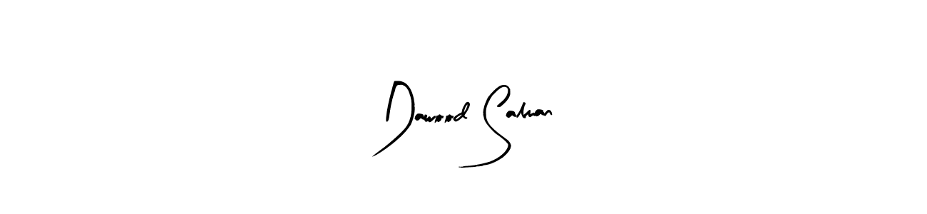 Similarly Arty Signature is the best handwritten signature design. Signature creator online .You can use it as an online autograph creator for name Dawood Salman. Dawood Salman signature style 8 images and pictures png