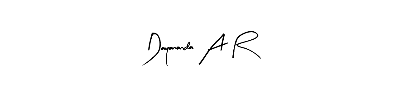 You can use this online signature creator to create a handwritten signature for the name Dayananda A R. This is the best online autograph maker. Dayananda A R signature style 8 images and pictures png