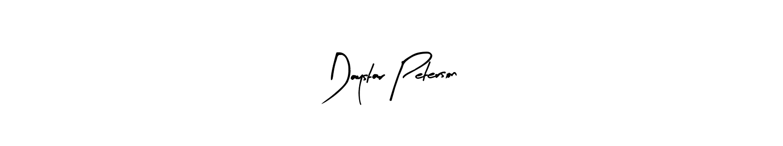 Use a signature maker to create a handwritten signature online. With this signature software, you can design (Arty Signature) your own signature for name Daystar Peterson. Daystar Peterson signature style 8 images and pictures png