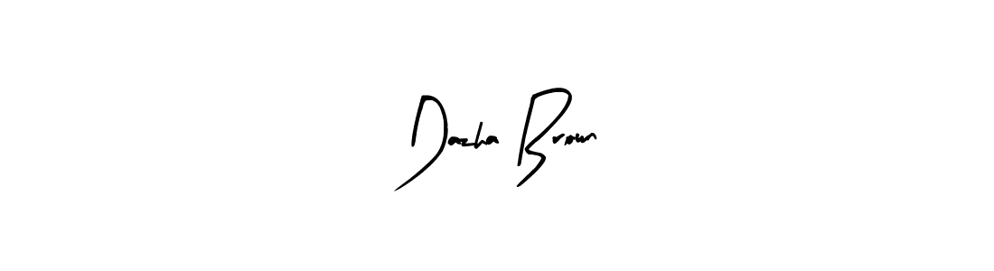Use a signature maker to create a handwritten signature online. With this signature software, you can design (Arty Signature) your own signature for name Dazha Brown. Dazha Brown signature style 8 images and pictures png