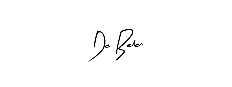 You should practise on your own different ways (Arty Signature) to write your name (De Belen) in signature. don't let someone else do it for you. De Belen signature style 8 images and pictures png