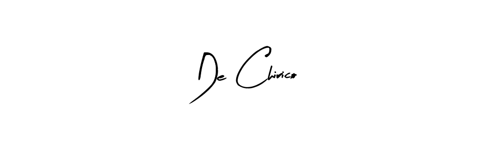 Make a beautiful signature design for name De Chirico. With this signature (Arty Signature) style, you can create a handwritten signature for free. De Chirico signature style 8 images and pictures png