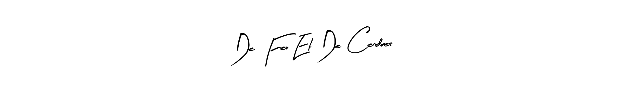 Arty Signature is a professional signature style that is perfect for those who want to add a touch of class to their signature. It is also a great choice for those who want to make their signature more unique. Get De Feu Et De Cendres name to fancy signature for free. De Feu Et De Cendres signature style 8 images and pictures png
