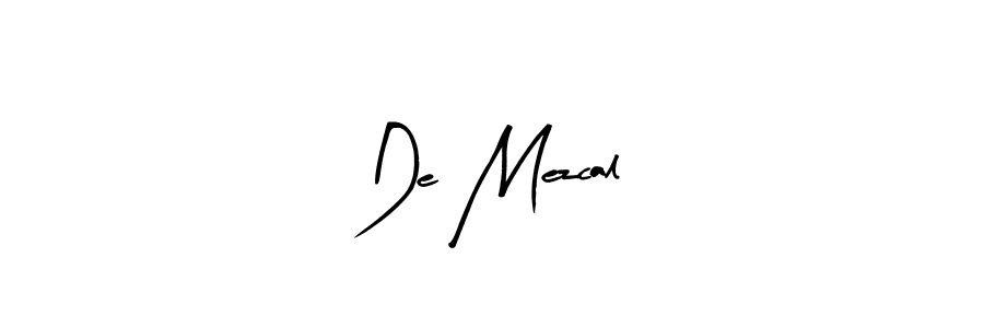 if you are searching for the best signature style for your name De Mezcal. so please give up your signature search. here we have designed multiple signature styles  using Arty Signature. De Mezcal signature style 8 images and pictures png