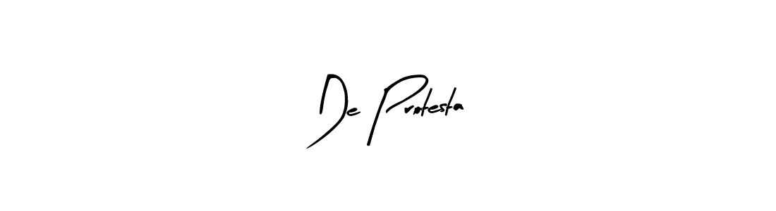 How to make De Protesta name signature. Use Arty Signature style for creating short signs online. This is the latest handwritten sign. De Protesta signature style 8 images and pictures png