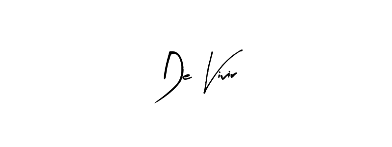 Also You can easily find your signature by using the search form. We will create De Vivir name handwritten signature images for you free of cost using Arty Signature sign style. De Vivir signature style 8 images and pictures png