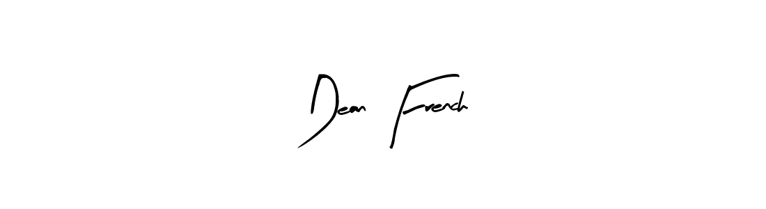 Dean French stylish signature style. Best Handwritten Sign (Arty Signature) for my name. Handwritten Signature Collection Ideas for my name Dean French. Dean French signature style 8 images and pictures png