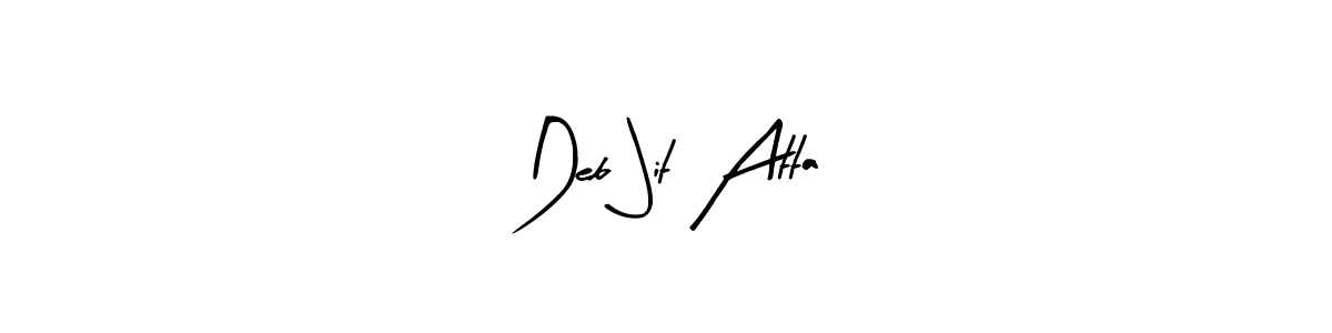 Design your own signature with our free online signature maker. With this signature software, you can create a handwritten (Arty Signature) signature for name Deb Jit Atta. Deb Jit Atta signature style 8 images and pictures png