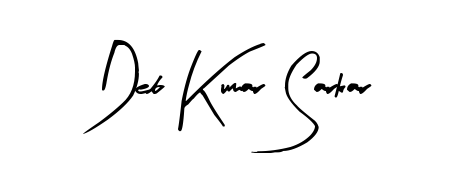 Create a beautiful signature design for name Deb Kumar Sarkar. With this signature (Arty Signature) fonts, you can make a handwritten signature for free. Deb Kumar Sarkar signature style 8 images and pictures png