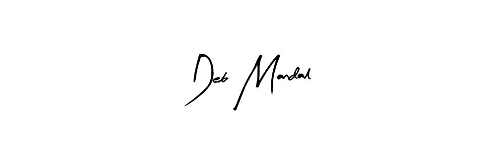 Similarly Arty Signature is the best handwritten signature design. Signature creator online .You can use it as an online autograph creator for name Deb Mandal. Deb Mandal signature style 8 images and pictures png