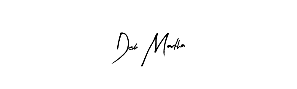 Use a signature maker to create a handwritten signature online. With this signature software, you can design (Arty Signature) your own signature for name Deb Martha. Deb Martha signature style 8 images and pictures png