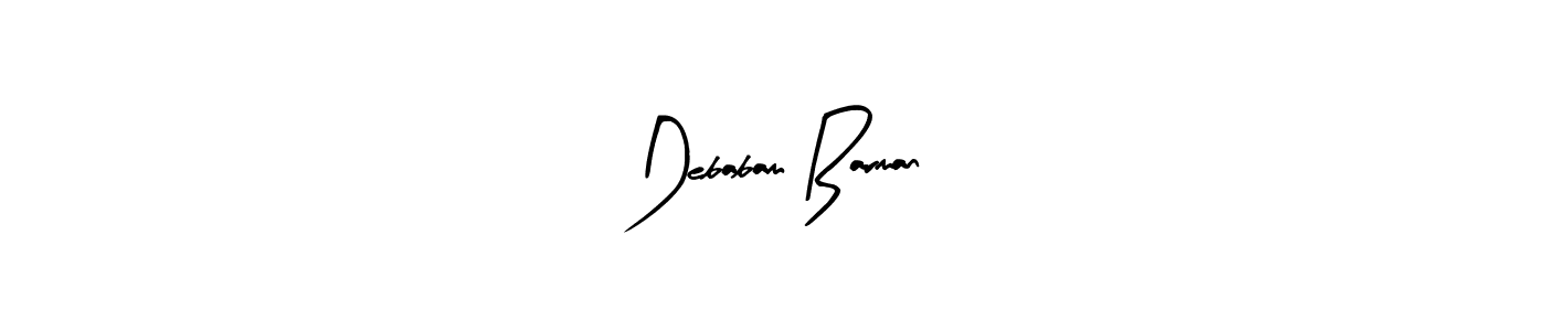 How to make Debabam Barman signature? Arty Signature is a professional autograph style. Create handwritten signature for Debabam Barman name. Debabam Barman signature style 8 images and pictures png