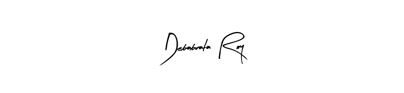 Similarly Arty Signature is the best handwritten signature design. Signature creator online .You can use it as an online autograph creator for name Debabrata Roy. Debabrata Roy signature style 8 images and pictures png