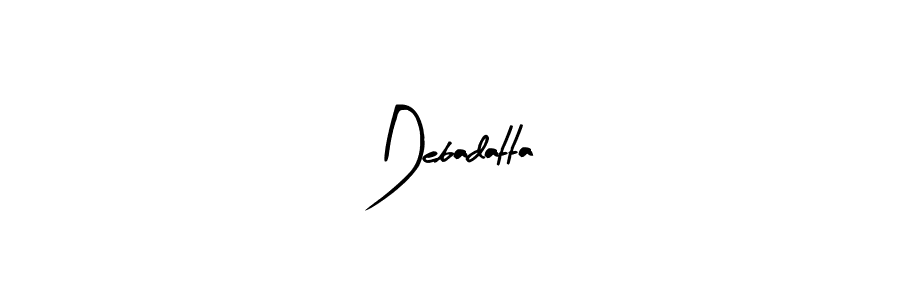 The best way (Arty Signature) to make a short signature is to pick only two or three words in your name. The name Debadatta include a total of six letters. For converting this name. Debadatta signature style 8 images and pictures png