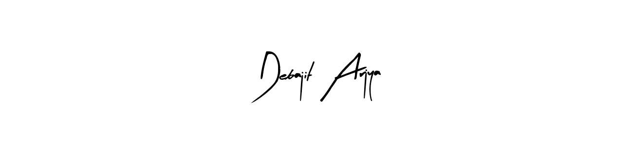 Debajit Arjya stylish signature style. Best Handwritten Sign (Arty Signature) for my name. Handwritten Signature Collection Ideas for my name Debajit Arjya. Debajit Arjya signature style 8 images and pictures png