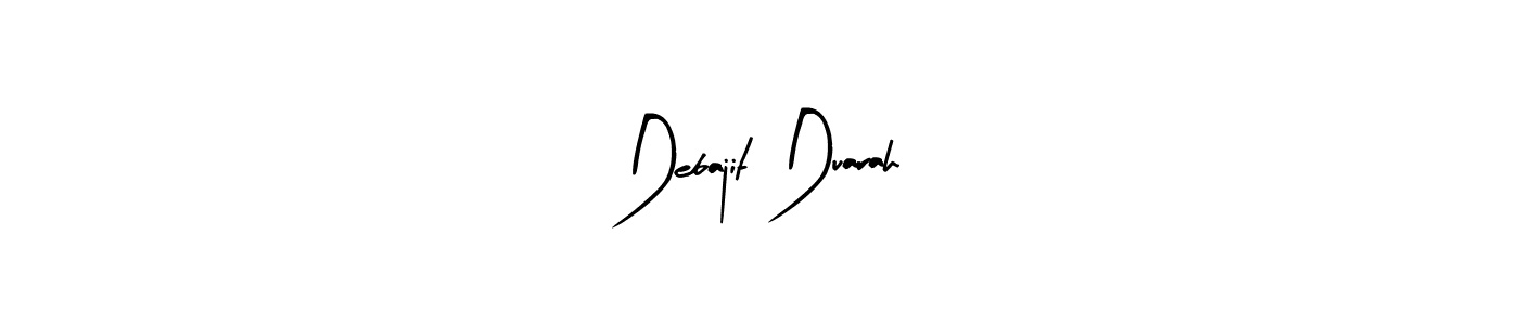 Use a signature maker to create a handwritten signature online. With this signature software, you can design (Arty Signature) your own signature for name Debajit Duarah. Debajit Duarah signature style 8 images and pictures png