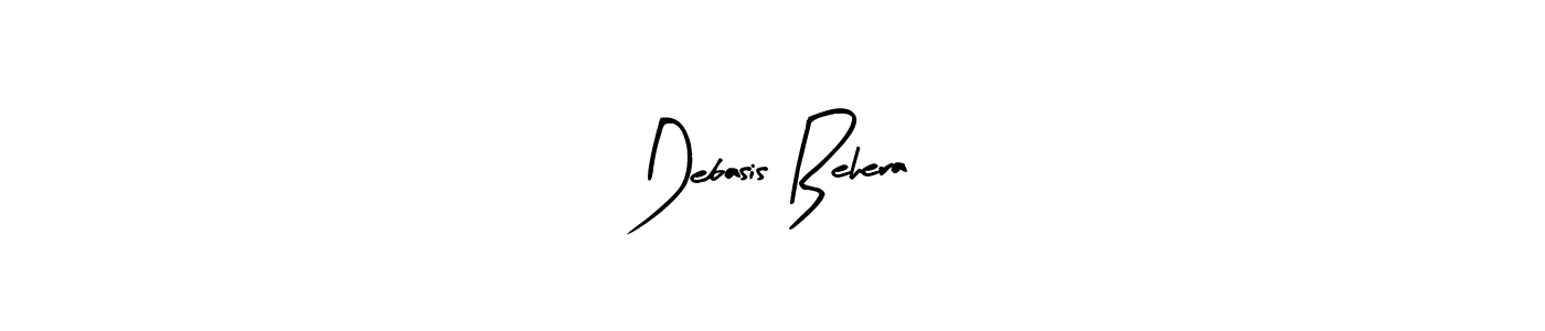 The best way (Arty Signature) to make a short signature is to pick only two or three words in your name. The name Debasis Behera include a total of six letters. For converting this name. Debasis Behera signature style 8 images and pictures png