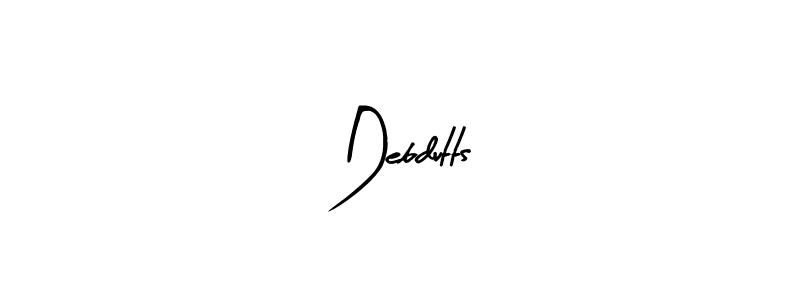 Use a signature maker to create a handwritten signature online. With this signature software, you can design (Arty Signature) your own signature for name Debdutts. Debdutts signature style 8 images and pictures png