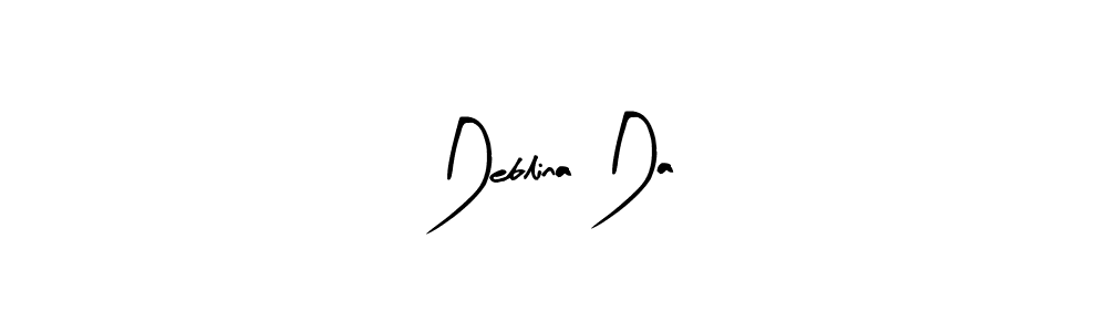 Use a signature maker to create a handwritten signature online. With this signature software, you can design (Arty Signature) your own signature for name Deblina Da. Deblina Da signature style 8 images and pictures png