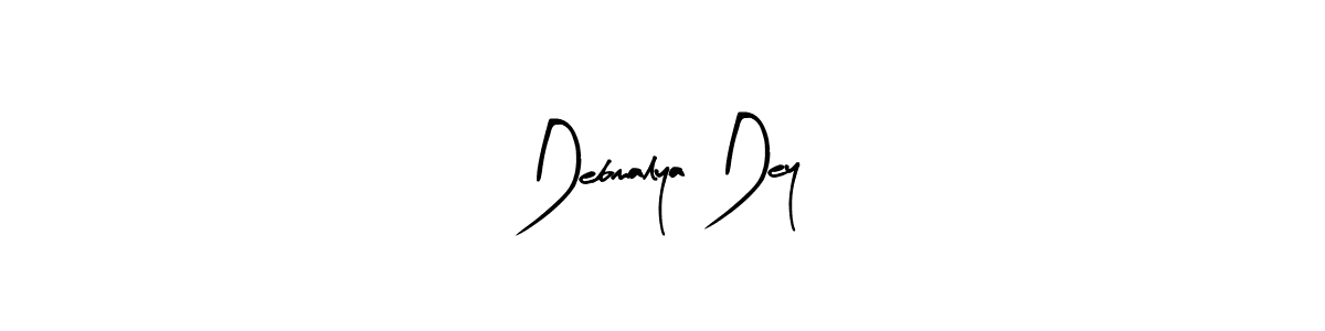 Arty Signature is a professional signature style that is perfect for those who want to add a touch of class to their signature. It is also a great choice for those who want to make their signature more unique. Get Debmalya Dey name to fancy signature for free. Debmalya Dey signature style 8 images and pictures png
