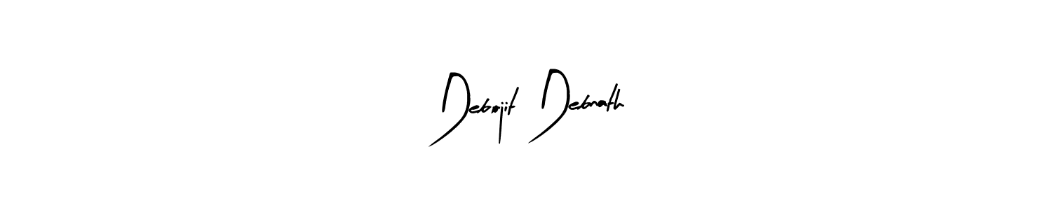 Create a beautiful signature design for name Debojit Debnath. With this signature (Arty Signature) fonts, you can make a handwritten signature for free. Debojit Debnath signature style 8 images and pictures png
