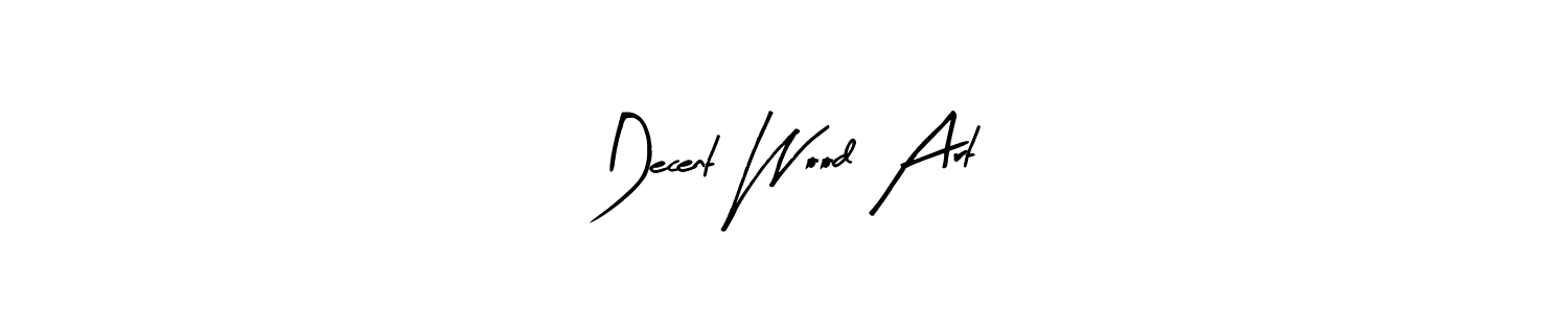 Here are the top 10 professional signature styles for the name Decent Wood Art. These are the best autograph styles you can use for your name. Decent Wood Art signature style 8 images and pictures png