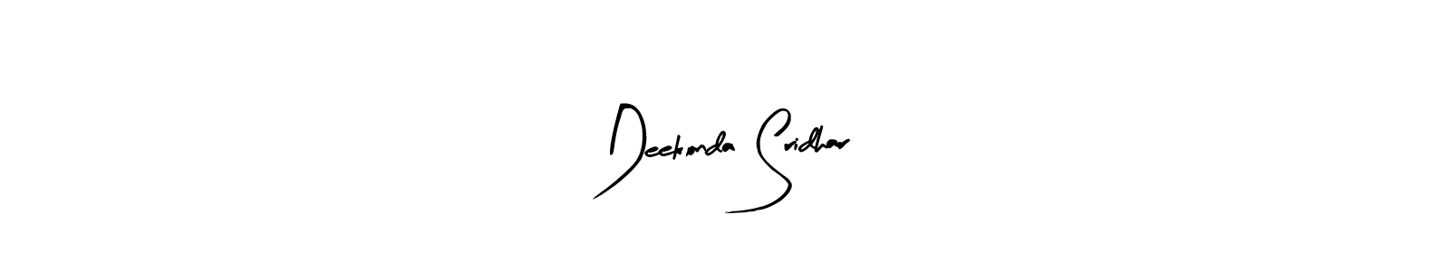 Make a beautiful signature design for name Deekonda Sridhar. With this signature (Arty Signature) style, you can create a handwritten signature for free. Deekonda Sridhar signature style 8 images and pictures png