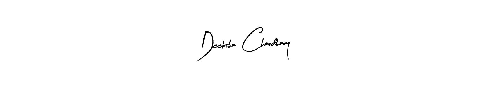 How to make Deeksha Chaudhary signature? Arty Signature is a professional autograph style. Create handwritten signature for Deeksha Chaudhary name. Deeksha Chaudhary signature style 8 images and pictures png