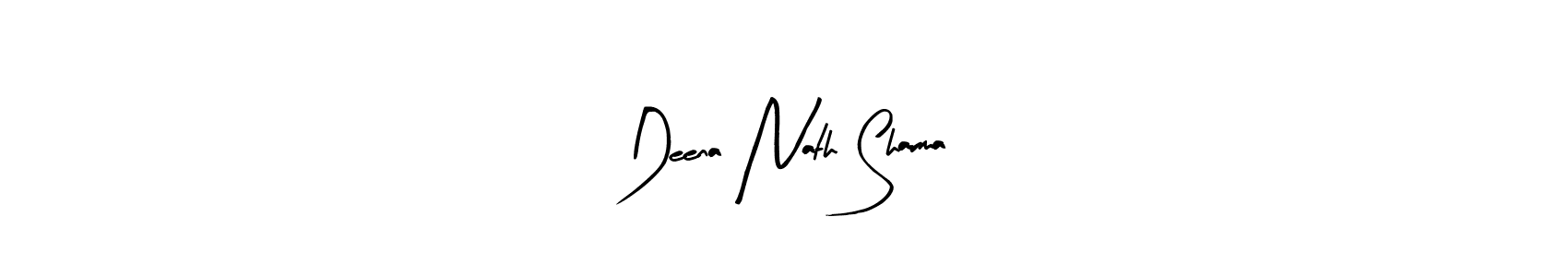 Create a beautiful signature design for name Deena Nath Sharma. With this signature (Arty Signature) fonts, you can make a handwritten signature for free. Deena Nath Sharma signature style 8 images and pictures png