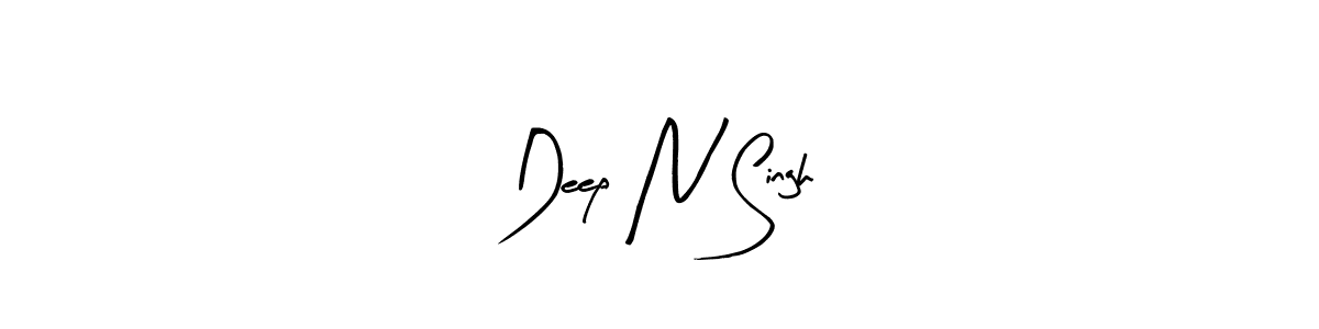 How to make Deep N Singh name signature. Use Arty Signature style for creating short signs online. This is the latest handwritten sign. Deep N Singh signature style 8 images and pictures png