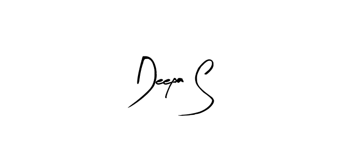 Similarly Arty Signature is the best handwritten signature design. Signature creator online .You can use it as an online autograph creator for name Deepa S. Deepa S signature style 8 images and pictures png
