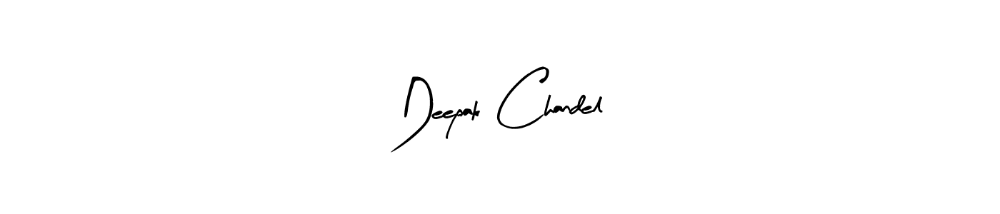 Use a signature maker to create a handwritten signature online. With this signature software, you can design (Arty Signature) your own signature for name Deepak Chandel. Deepak Chandel signature style 8 images and pictures png