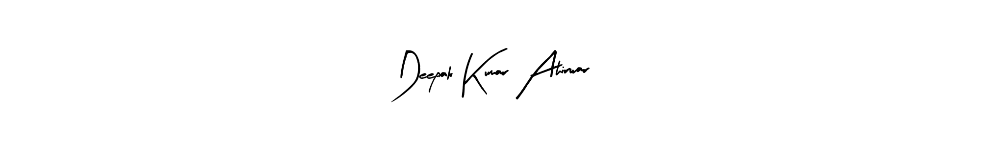 How to make Deepak Kumar Ahirwar name signature. Use Arty Signature style for creating short signs online. This is the latest handwritten sign. Deepak Kumar Ahirwar signature style 8 images and pictures png