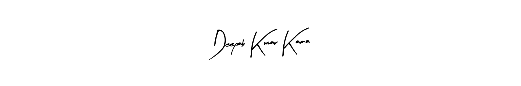 Create a beautiful signature design for name Deepak Kumar Karna. With this signature (Arty Signature) fonts, you can make a handwritten signature for free. Deepak Kumar Karna signature style 8 images and pictures png