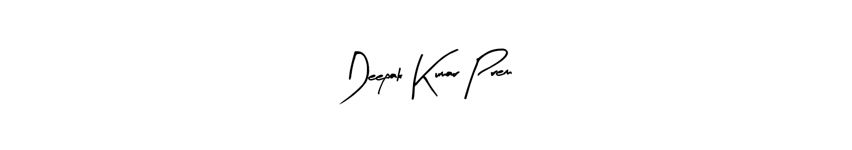 Create a beautiful signature design for name Deepak Kumar Prem. With this signature (Arty Signature) fonts, you can make a handwritten signature for free. Deepak Kumar Prem signature style 8 images and pictures png