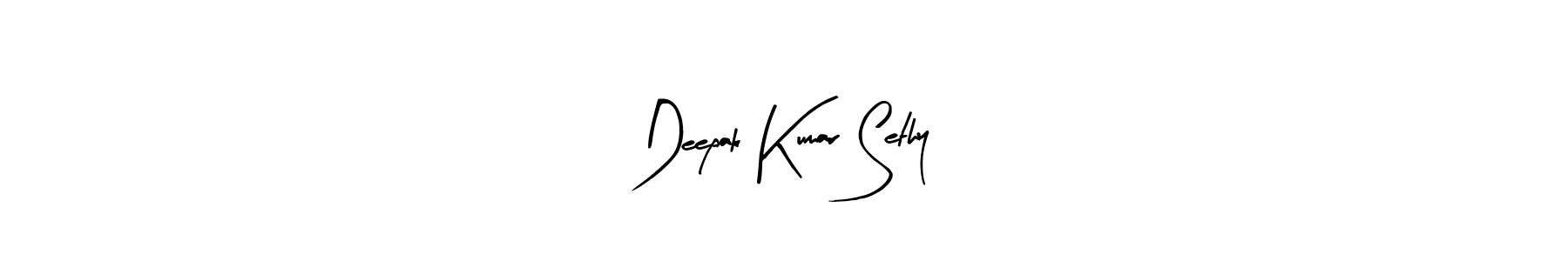 Create a beautiful signature design for name Deepak Kumar Sethy. With this signature (Arty Signature) fonts, you can make a handwritten signature for free. Deepak Kumar Sethy signature style 8 images and pictures png