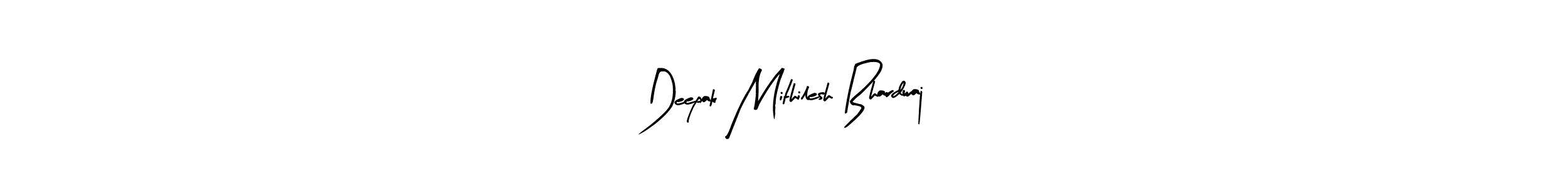 Arty Signature is a professional signature style that is perfect for those who want to add a touch of class to their signature. It is also a great choice for those who want to make their signature more unique. Get Deepak Mithilesh Bhardwaj name to fancy signature for free. Deepak Mithilesh Bhardwaj signature style 8 images and pictures png
