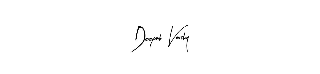 How to make Deepak Vaishy signature? Arty Signature is a professional autograph style. Create handwritten signature for Deepak Vaishy name. Deepak Vaishy signature style 8 images and pictures png