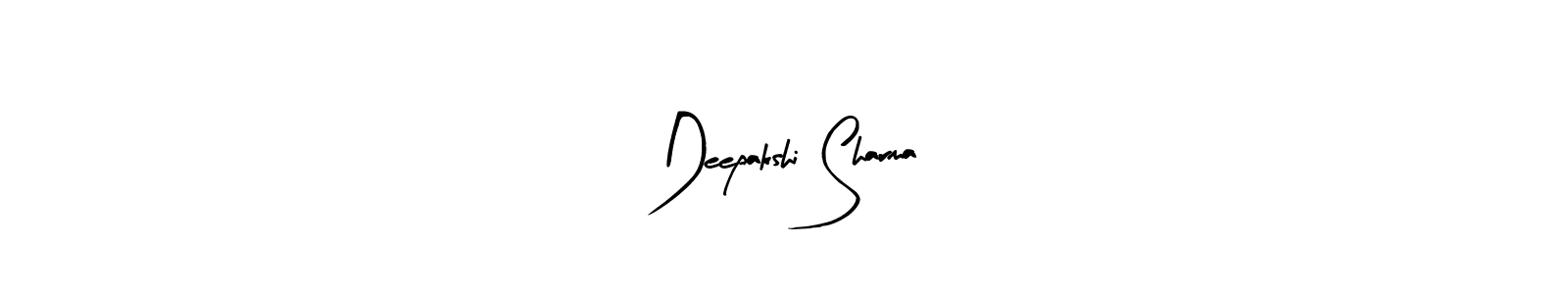 How to make Deepakshi Sharma name signature. Use Arty Signature style for creating short signs online. This is the latest handwritten sign. Deepakshi Sharma signature style 8 images and pictures png