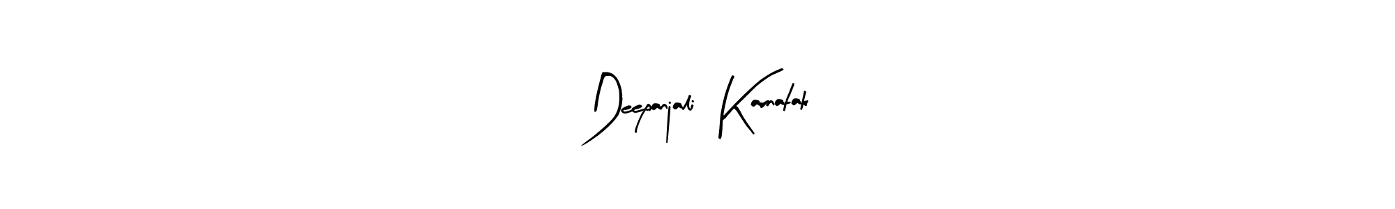 Use a signature maker to create a handwritten signature online. With this signature software, you can design (Arty Signature) your own signature for name Deepanjali  Karnatak. Deepanjali  Karnatak signature style 8 images and pictures png