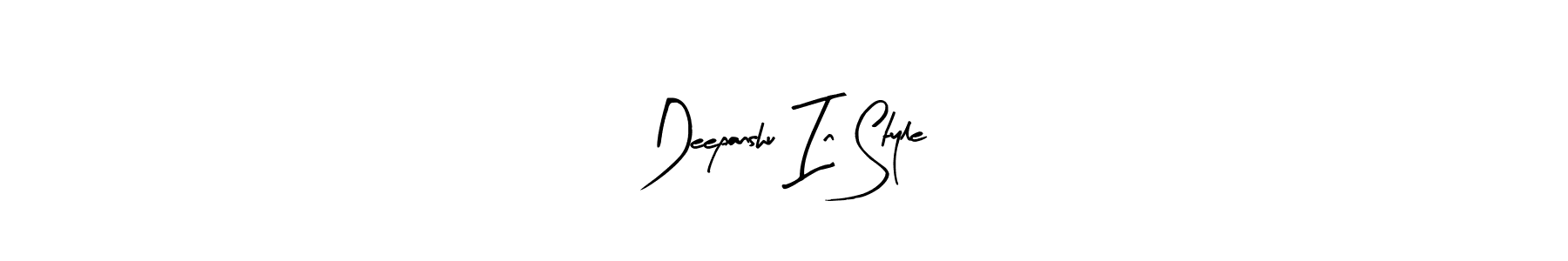 Make a beautiful signature design for name Deepanshu In Style. With this signature (Arty Signature) style, you can create a handwritten signature for free. Deepanshu In Style signature style 8 images and pictures png