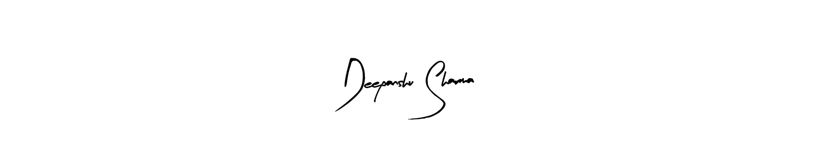 How to make Deepanshu Sharma signature? Arty Signature is a professional autograph style. Create handwritten signature for Deepanshu Sharma name. Deepanshu Sharma signature style 8 images and pictures png