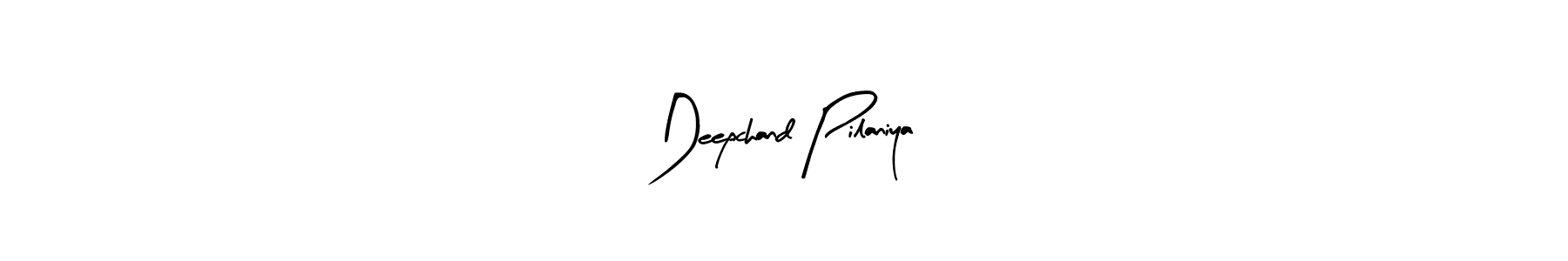 Similarly Arty Signature is the best handwritten signature design. Signature creator online .You can use it as an online autograph creator for name Deepchand Pilaniya. Deepchand Pilaniya signature style 8 images and pictures png